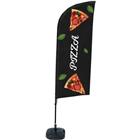 Beach Flag Alu Wind compleet - PIZZA - watertankvoet - Showdown.