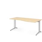 Bureau asymmetrisch C onderstel BS18 serie - 180x100 cm - Hammerbacher