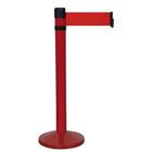 Paal voor binnen - rood - met band 4 m x 10 cm - Viso