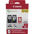 Canon 540, 541 Origineel Inktcartridge Cyaan, Geel, Magenta, Zwart Pak van 2