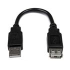 StarTech.com 15cm USB 2.0 Verlengkabel A naar A M/F