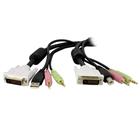 4-in-1 USB DVI KVM Switch Cable w/Audio