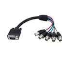 StarTech.com 30 cm Coax HD15 VGA-naar-5 BNC RGBHV-monitorkabel M/F