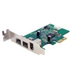 StarTech.com 3-poort 2b 1a Low Profile 1394 PCI Express FireWire Adapterkaart