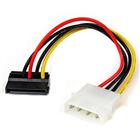 StarTech.com 4-pins Molex-naar-linkshoekige SATA-voedingskabeladapter 15 cm