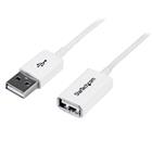StarTech.com 1 m witte USB 2.0-verlengkabel A-naar-A M/F