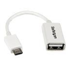 StarTech.com 12 cm witte micro-USB-naar-USB-OTG-hostadapter M/F