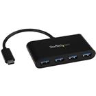 StarTech.com 4 poorts USB 3.0 hub USB-C naar 4x USB-A met busvoeding