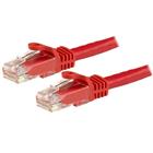 StarTech.com Cat6 netwerkkabel met snagless RJ45 connectoren UTP patchkabel rood 0,5m