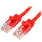 StarTech.com Cat5e Ethernet netwerkkabel met snagless RJ45 connectors UTP kabel 0,5m rood