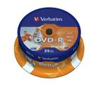 DVD-R/4.7GB 16x AdvAZO Spdl 25pk WidePrt