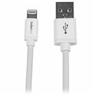 StarTech.com 2 m lange witte Apple 8-polige Lightning-connector-naar-USB-kabel voor iPhone / iPod / iPad