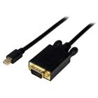 StarTech.com 1,8 m lange Mini DisplayPort-naar-VGA-adapterconverterkabel mDP naar VGA 1920x1200 zwart