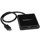 StarTech.com MSTCDP122DP USB grafische adapter 3840 x 2160 Pixels Zwart