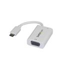 StarTech.com USB-C naar VGA video adapter 60 W Power Delivery 1920 x 1200 wit