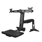 Sit Stand Dual Monitor Arm - Adjustable
