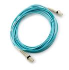 Hewlett Packard Enterprise Storage B-series Switch Cable 2m Multi-mode OM3 50/125um LC/LC 8Gb FC and 10GbE Laser-enhanced Cable 1 Pk Glasvezel kabel Blauw