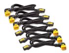 Pwr Cord Kit 6ea C13 t C14 90 Deg 1.8m