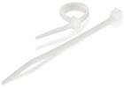 Cbl/300mm wht TIES 100PK