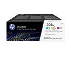 HP Toner/305A CYM Tri-Pack Laser Jet