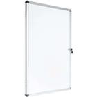 Binnenvitrine Manutan Expert 1 deur - Aluminium achterwand