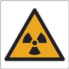 Waarschuwingsbord - Radioactieve stoffen - Aluminium