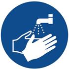 Gebodsbord - Handen wassen - Aluminium