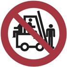 Verbodsbord - Verboden personen te vervoeren - Aluminium