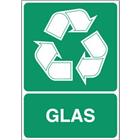 Signaalbord voor afvalscheiding - Glas