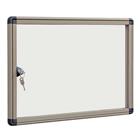 Buitenvitrine Alcor - Aluminium achterwand - Deur van plexiglas