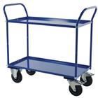 Trolley 2 metalen plateaus 400 KG